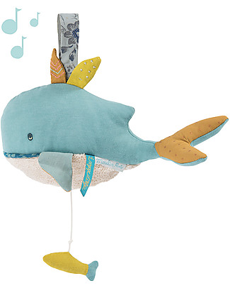 Moulin Roty Musical Josephine Whale, Le Voyage d'Olga - 25 cm Rattles