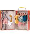 Moulin Roty Nini’s Wardrobe Suitcase - A Magical Closet for Little Adventures Puppets