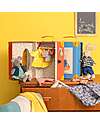 Moulin Roty Nini’s Wardrobe Suitcase - A Magical Closet for Little Adventures Puppets