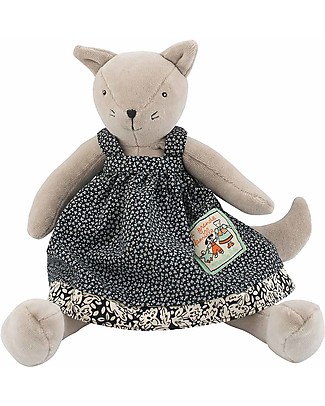 Moulin Roty Plush Agathe the Cat - La Grande Famille - 30 cm Soft Toys