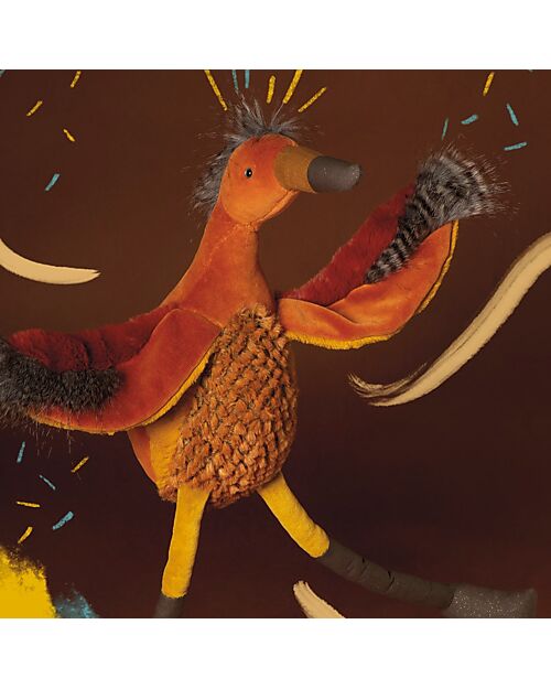 Moulin Roty Plush Bird - Red Heron - 60 cm Soft Toys