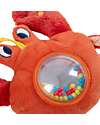 Moulin Roty Plush Crab Rattle from The Adventures of Paulie - with Beads in the Belly Rattles