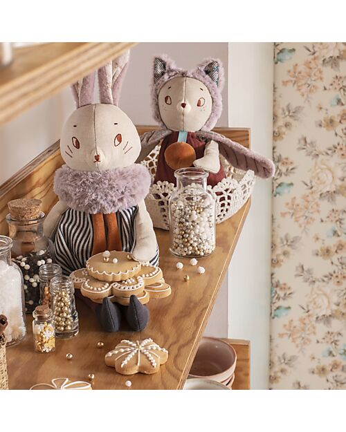 Moulin Roty Plush Giboulée the Winged Cat - Beige - 30 cm Puppets