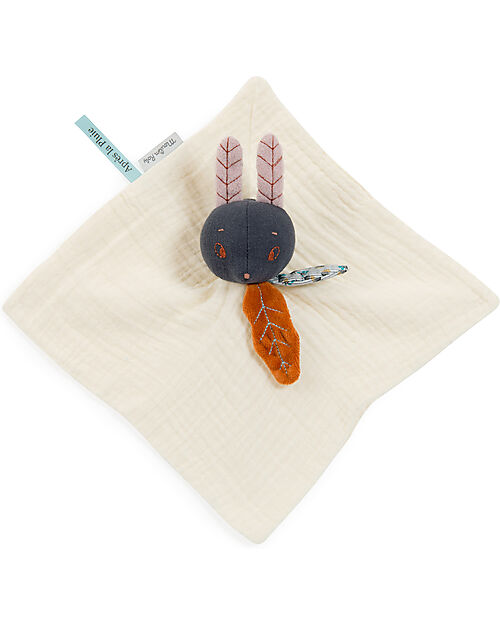Moulin Roty Rabbit Doudou - Cream - Bio Cotton and Linen Doudou & Comforters