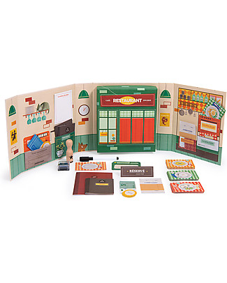 Moulin Roty Restaurant Box - Les Coffret Metiers - Act as a Restaurateur Story Making Games