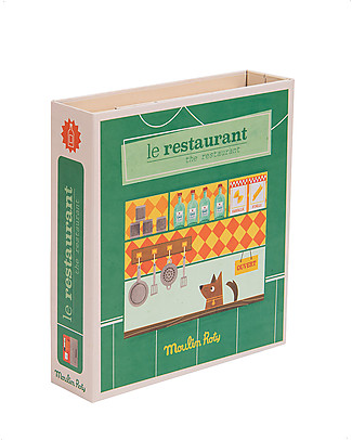 Moulin Roty Restaurant Box - Les Coffret Metiers - Act as a Restaurateur Story Making Games