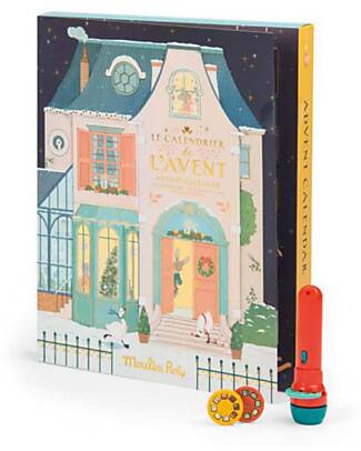 Moulin Roty School of Dance Advent Calendar - Story Projector Lamp with 23 Discs Advent Calendars