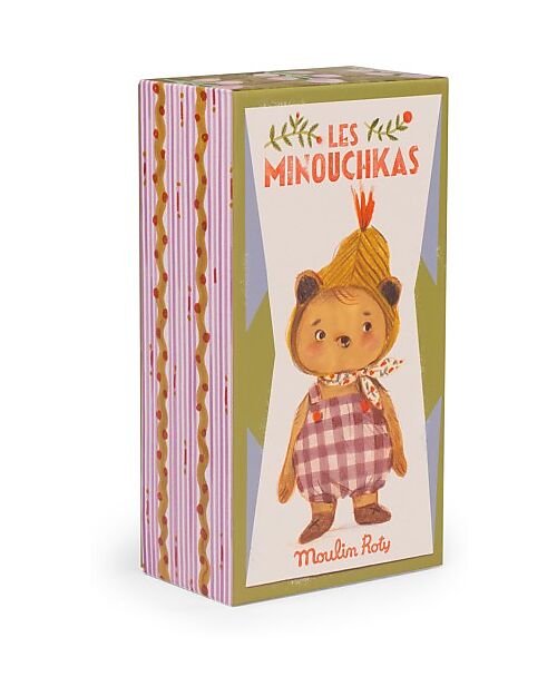 Moulin Roty Soft Toy Emile Bear - Les Minouchkas - 23 cm - Cotton Soft Toys