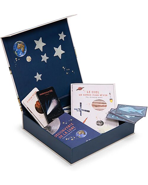 Moulin Roty Space Discovery Box - Le Jardin du Moulin - Italian / English - 75 Accessories STEM toys