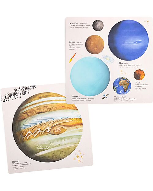 Moulin Roty Space Discovery Box - Le Jardin du Moulin - Italian / English - 75 Accessories STEM toys