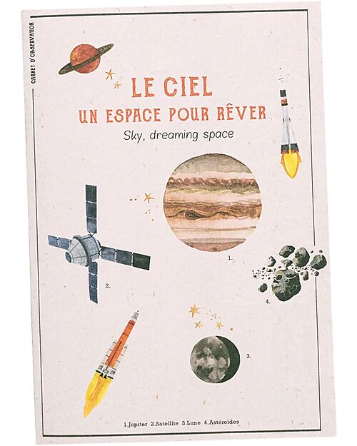 Moulin Roty Space Discovery Box - Le Jardin du Moulin - Italian / English - 75 Accessories STEM toys