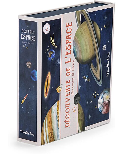 Moulin Roty Space Discovery Box - Le Jardin du Moulin - Italian / English - 75 Accessories STEM toys