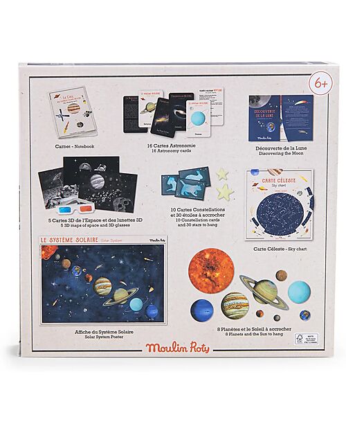 Moulin Roty Space Discovery Box - Le Jardin du Moulin - Italian / English - 75 Accessories STEM toys