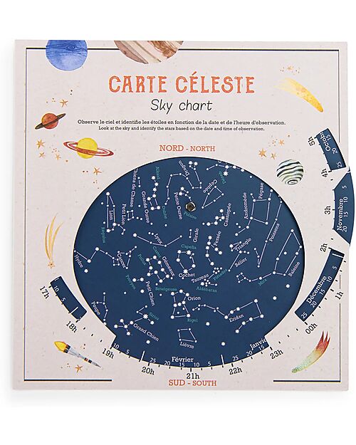 Moulin Roty Space Discovery Box - Le Jardin du Moulin - Italian / English - 75 Accessories STEM toys