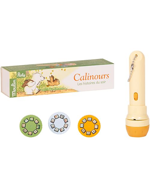 Moulin Roty Story Projection Torch - Calinours the Little Bear Story Making Games