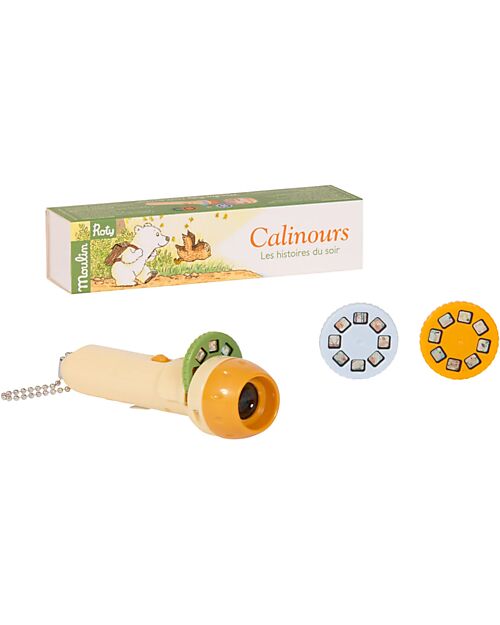 Moulin Roty Story Projection Torch - Calinours the Little Bear Story Making Games
