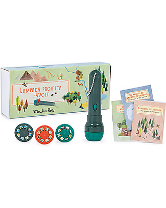 Moulin Roty Storybook Torch -Explorer - Includes 3 mini-books! Toys