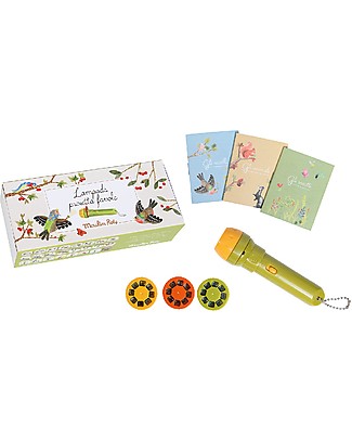 Moulin Roty Storybook Torch -The Garden - Includes 3 mini-books! Creative Toys