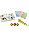 Moulin Roty Storybook Torch -The Garden - Includes 3 mini-books! Story Making Games