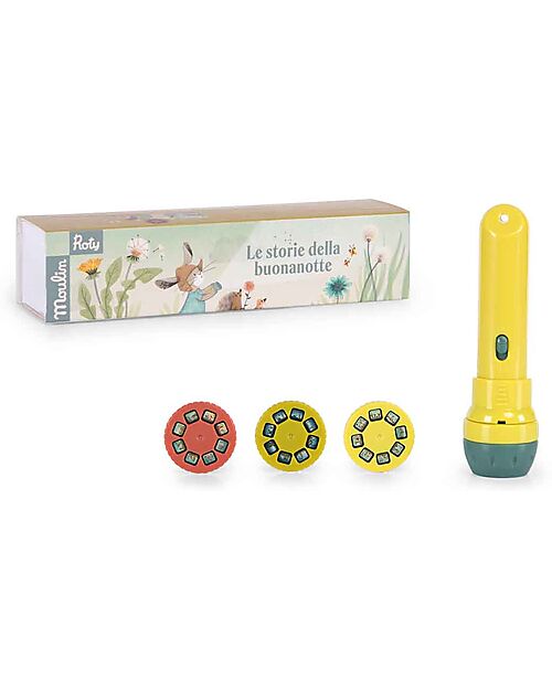 Moulin Roty Storybook Torch - Three Rabbits Story Making Games