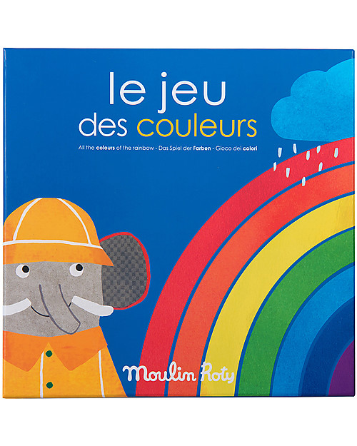 Moulin Roty The Rainbow Game - Les Popipop - to Learn Colours! Board Games