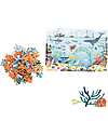 Moulin Roty Tin Can Puzzle - 96 pieces - Ocean Theme - with Magnifying Glass Puzzles