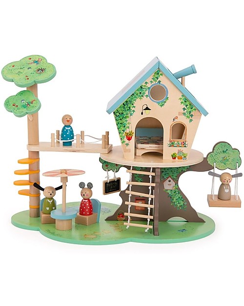 Moulin Roty Tree House - La Grande Famille - Stimulates the Imagination Dolls Houses