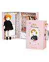 Moulin Roty Wardrobe Case with Doll and Clothes - Les Parisennes Dolls