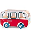 Moulin Roty Wooden Bus - La Grande Famille - with Julius the Dog Wooden Toy Cars, Trains & Trucks