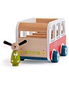 Moulin Roty Wooden Bus - La Grande Famille - with Julius the Dog Wooden Toy Cars, Trains & Trucks