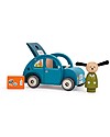 Moulin Roty Wooden Car - La Grande Famille - With Julius the Dog Wooden Toy Cars, Trains & Trucks