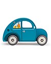 Moulin Roty Wooden Car - La Grande Famille - With Julius the Dog Wooden Toy Cars, Trains & Trucks