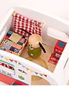 Moulin Roty Wooden Caravan - La Grande Famille - With Julius the Dog Wooden Toy Cars, Trains & Trucks