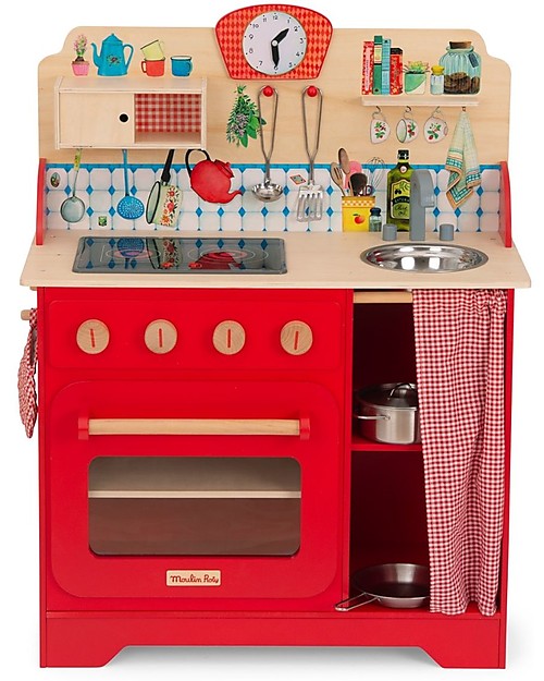 Le Toy Van Wooden Oven & Hob Pink