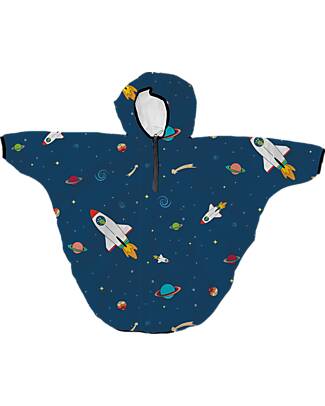 Mr.Tiggle Rain Cape - Astro Space - with Fron Zip Waterproof
