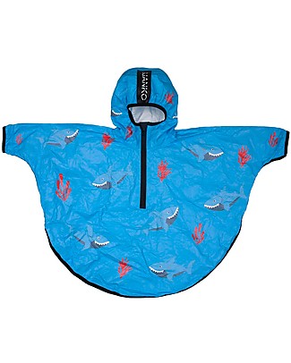 Mr.Tiggle Rain Cape - Blue Shark Scarves