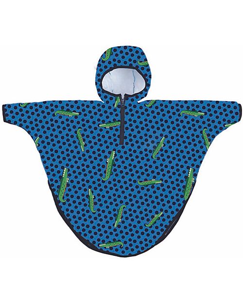 Mr.Tiggle Rain Cape - Cocco a Pois - with Fron Zip Waterproof