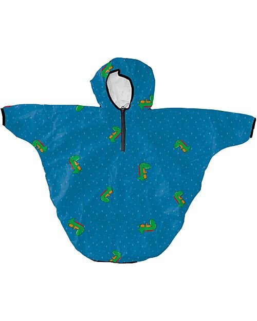 Mr.Tiggle Rain Cape - Dinosaur - with Fron Zip Waterproof