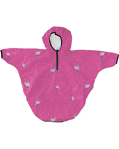 Mr.Tiggle Rain Cape - Unicorn Little Stars - with Fron Zip Waterproof