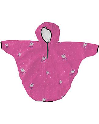 Mr.Tiggle Rain Cape - Unicorn Little Stars - with Fron Zip Waterproof
