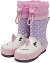 Mr.Tiggle Rubber Rain Boot with Cotton Lining - Pink Unicorn - New Model! Wellies