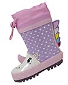 Mr.Tiggle Rubber Rain Boot with Cotton Lining - Pink Unicorn - New Model! Wellies