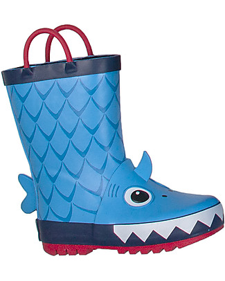 Mr.Tiggle Rubber Rain Boot with Cotton Lining - Shark Wellies
