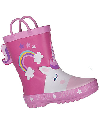 Mr.Tiggle Rubber Rain Boot with Cotton Lining - Unicorn Wellies