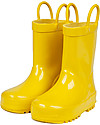 Mr.Tiggle Rubber Rain Boot with Cotton Lining - Yellow Wellies
