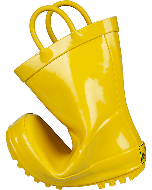 Mr.Tiggle Rubber Rain Boot with Cotton Lining - Yellow Wellies