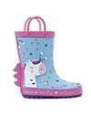 Mr.Tiggle Rubber Rain Boots, Cotton Lined - Blue Unicorn Wellies