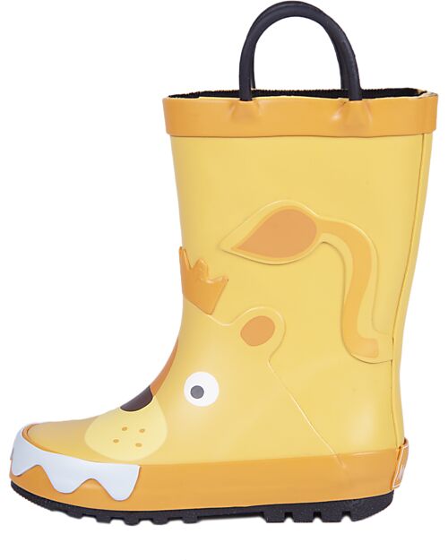 Mr.Tiggle Rubber Rain Boots - Cotton Lined - Lion Wellies