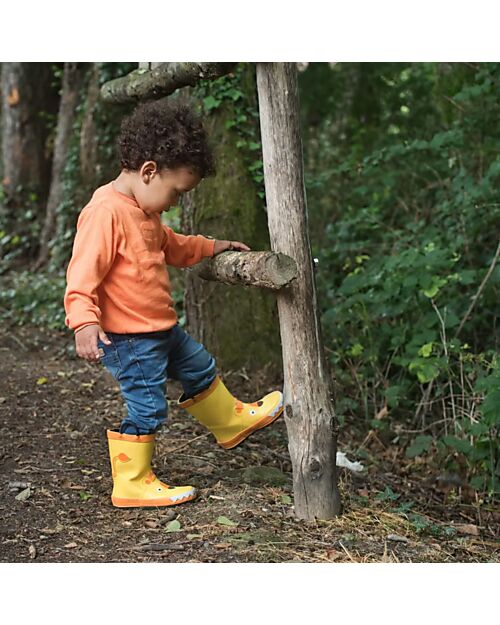 Mr.Tiggle Rubber Rain Boots - Cotton Lined - Lion Wellies