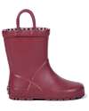 Mr.Tiggle Rubber Rain Boots - Cotton Lined - Matt Red Wellies